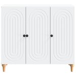 vidaXL Buffet Blanc 89 x 34 5 x 80 cm Bois d'ingénierie
