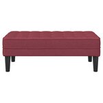 Banc vidaXL Rouge Vin 113x57x39 cm Tissu
