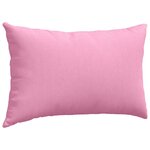 vidaXL Coussins de canapé 2 Pièces Rose 50 x 30 cm tissu