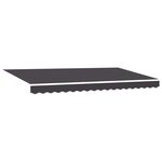 vidaXL Auvent Rétractable Anthracite 400 x 200 cm