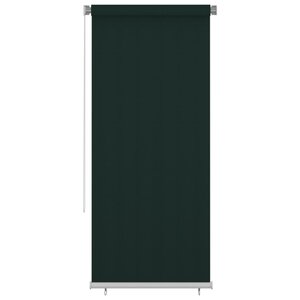 vidaXL Store roulant d'extérieur 100x230 cm Vert foncé PEHD