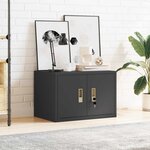 vidaXL Armoire de rangement Noir 60 x 40 x 40 cm Acier