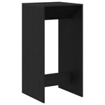 Table de bar vidaXL Noir Chêne 51x50x103 5 cm Bois reconstitué