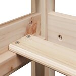 vidaXL Lit de jour avec toit sans matelas 90x190 cm bois massif