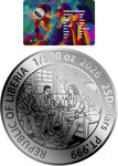 Monnaie HERB 1/500 Oz Platine 25$ Liberia 2026 (PRÉCOMMANDE)