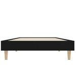 vidaXL Cadre de lit noir 75x190 cm bois d'ingénierie