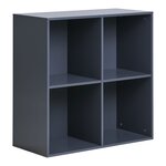 Etagère murale en bois peint gris foncé 69 x 30 x 69 cm