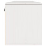 vidaXL Armoires murales 2 Pièces Blanc 100x30x35 cm Bois de pin massif