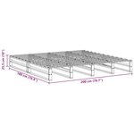 vidaXL Cadre de lit sans matelas blanc 180x200 cm bois massif de pin
