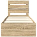 vidaXL Cadre de lit Sonoma 100 x 200 cm Bois de pin massif