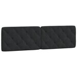 vidaXL Cadre de lit avec LED sans matelas noir 180x200 cm velours