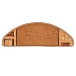 vidaXL Tapis d'escalier autoadhésifs 10 Pièces 65x21x4 cm Beige