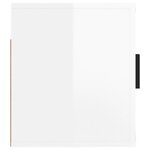 vidaXL Meuble TV mural Blanc brillant 57x34 5x40 cm