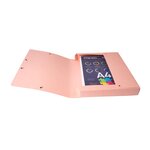 Boite De Classement Exabox Dos 40mm Carte Lustrée Aquarel - A4 - Couleurs Assorties - X 8 - Exacompta