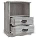 vidaXL Tables de chevet 2 Pièces sonoma gris 43x36x60 cm
