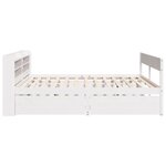 vidaXL Cadre de lit sans matelas blanc 140x200 cm bois de pin massif