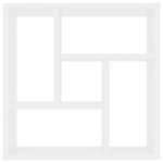 vidaXL Étagère murale Blanc 45 1x16x45 1 cm Bois d’ingénierie