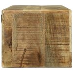 vidaXL Meuble TV 80x30x25 cm Bois massif Bois de manguier rugueux