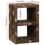 vidaXL meuble de rangement pour médias Bois Recyclé Multicolore