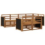 vidaXL Ensemble de canapés d'extérieur 6 pc Naturel