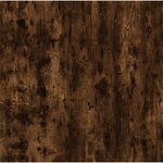 vidaXL Table d'appoint Chêne fumé 40x40x35 cm Bois d'ingénierie