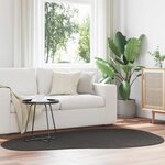 vidaXL Tapis HUARTE Anthracite 140 x 200 cm Polyester