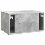 vidaXL Meuble TV mural Gris béton 59 5 x 41 x 30 cm Bois d'ingénierie