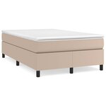 vidaXL Cadre de lit sans matelas cappuccino 120x200 cm similicuir