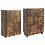 vidaXL Ensemble de Meubles 2 Pièces 66 x 34 5 x 90 cm Bois d'ingénierie