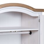 vidaXL Garde-robe avec 2 portes Gamme Corona pin mexicain Blanc