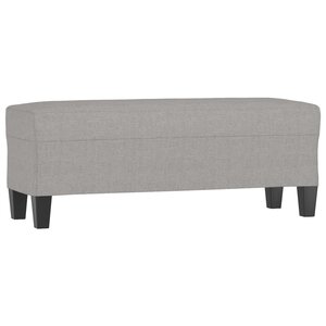 vidaXL Banc Gris clair 100x35x41 cm Tissu
