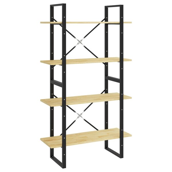 vidaXL Bibliothèque à 4 niveaux 80x30x140 cm bois de pin massif