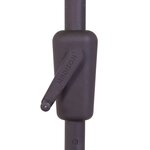 Madison Parasol de jardin Flores Luxe 300 cm rond gris