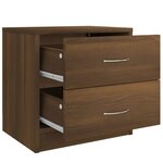 vidaXL Table de chevet chêne marron 40x30x40 cm bois d'ingénierie