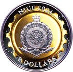 Pièce de monnaie en Argent 2 Dollars g 31.1 (1 oz) Millésime 2024 BEER