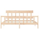 vidaXL Cadre de lit sans matelas 200x200 cm bois massif de pin