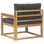 vidaXL Sofa de milieu extérieur Polyester Blanc