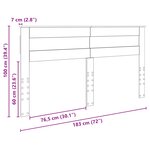 vidaXL Tête de lit Chêne Sonoma 180 cm Bois d'ingénierie