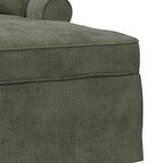 vidaXL Chaise lounge avec jupe avec coussin Vert 157 x 91 x 91 cm ARES
