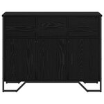 vidaXL Buffet Chêne noir 97x32 5x74 5 cm Bois d'ingénierie