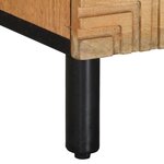 vidaXL Table de chevet marron 40x33x46 cm bois de manguier solide