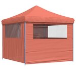 vidaXL Tente de fête 292 x 292 x 315 cm Terre cuite Tissu Oxford