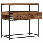 vidaXL Table Console avec tiroir Bois Ancien 75 x 40 x 75 cm