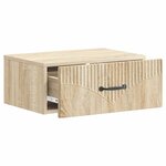 vidaXL Cabinet de chevet mural Chêne Sonoma 49 x 34 5 x 20 cm