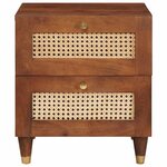 vidaXL Tables de chevet avec tiroir 2 Pièces 40 x 33.5 x 46 cm