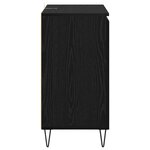 vidaXL Buffet Chêne noir 60 x 35 x 70 cm Bois d'ingénierie