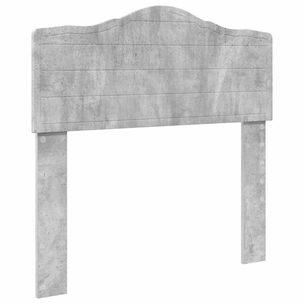 vidaXL Tête de lit avec tête de lit Gris béton 90 cm Bois d'ingénierie
