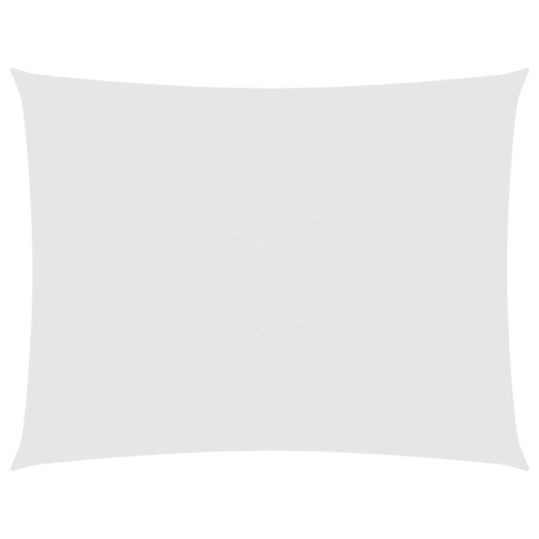vidaXL Voile de parasol Tissu Oxford rectangulaire 5x7 m Blanc