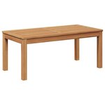 vidaXL Table de Jardin Naturel 95 x 45 x 40 cm Bois de teck solide