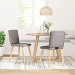vidaXL Chaises à manger lot de 2 taupe tissu